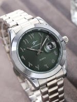 Reloj De Cuarzo Para Hombre Reloj De Pulsera De Moda Sencilla Y Lujo Para Uso Diario Y Negocios Con Calendario Pantalla Con Marcas Numéricas De Arábigas Material De Acero Inoxidable Resistente Al Agua - details 11