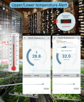 Sensor De Temperatura WiFi KONLEN Tuya Con Cable De 3m Termómetro Digital Smart Home Para Piscina Nevera Termostato Remoto Con Alarma - details 3