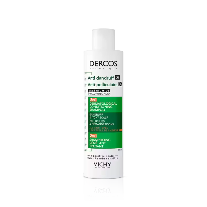 2en1 Champú Acondicionador Anticaspa DS 390ml,DERCOS. - 1