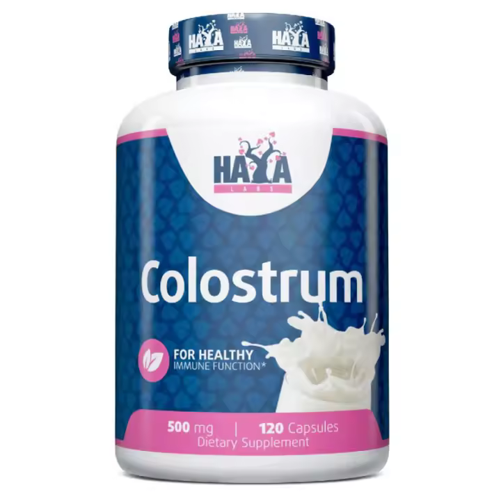 HAYA LABS Calostro 500 mg - 120 Caps - Estimula el sistema inmunológico y aumenta la fuerza - Suplemento Nutricional Deportivo - 1
