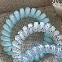 4pcs/set Elásticos Para El Cabello En Forma De Teléfono Azul Y Morado Accesorios De Cabello Lindos Y Dulces Para Mujeres - details 12