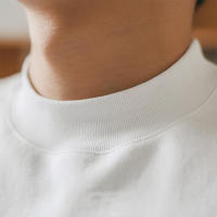 Camiseta De Cuello Redondo Para Hombre Small Neck T-shirts 350gsm Algodón Color Sólido Casual Verano Otoño Manga Corta Cuidado Fácil - details 11