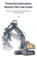 RC Excavadora De 1:20 Para Niños Control Remoto 2.4G Vehículo De Construcción Multifuncional Juguetes Para Niños Regalo - details 6