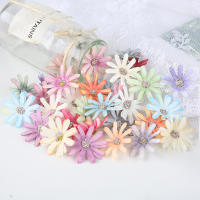 10/20/50Pcs Flores Artificiales De Girasol Mini 4cm Cabezas De Flor De Seda Para Decoración De Casamiento Y Hogar Accesorios Para Corona De Novia - details 4
