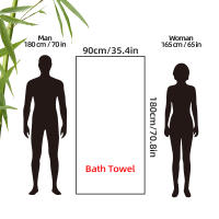Toalla De Baño Extra Grande 90x180cm Hecha De Fibra De Bambú 100% Ultra Absorbente Y Secado Rápido Toalla De Lujo Para Spa Hotel Uso Doméstico - details 1