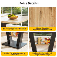 Mesa Retráctil de Restaurante 118-157x70x75cm - Madera Natural, Extensión con Insertos Internos, para Cocina y Sala, Acona 4-8 Personas, Diseño Funcional y Estilo Rústico - details 3