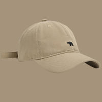 Gorro De Béisbol Bordado De Osito Polar Retro Para Mujeres Estilo Japonés Versátil Para Cabeza Grande Duckbill - details 5