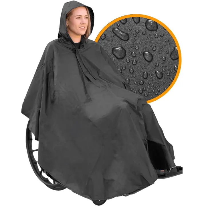 Chubasquero Impermeable con Cremallera para Silla de Ruedas Ortoprime - 1