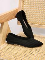 Zapatos Planos De Mujer Con Punta Puntiaguda Y Color Sólido Zapatos Slip-on Transpirables Y Casuales Ballet Flat Zapatos Para Mujer Loafer - details 11