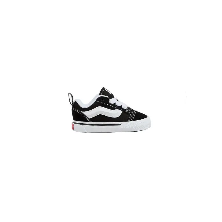 Zapatilla Baby Vans Knu Skool Elastic Negra Blanca - 1