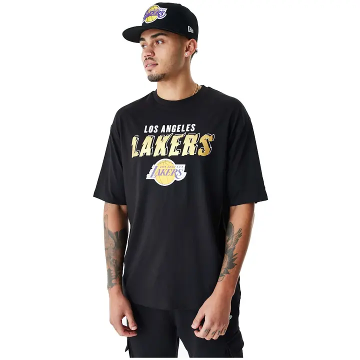 Camiseta de Manga Corta New Era Nba L.A Lakers para unisex en color multicolor - 1