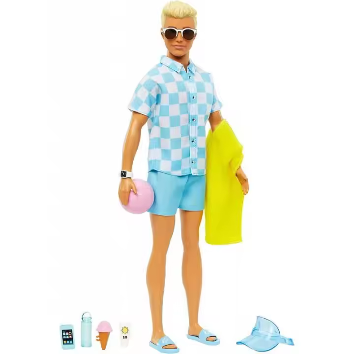 BARBIE KEN BEACH DÍA EN LA PLAYA DE MATTEL - 1