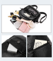Mochila Pequeña De Cuero Genuino Para Mujer Bolso De Hombro Suave De Cuero Oveja De Alta Calidad Moda Escuela Para Teenager Chicas - details 14