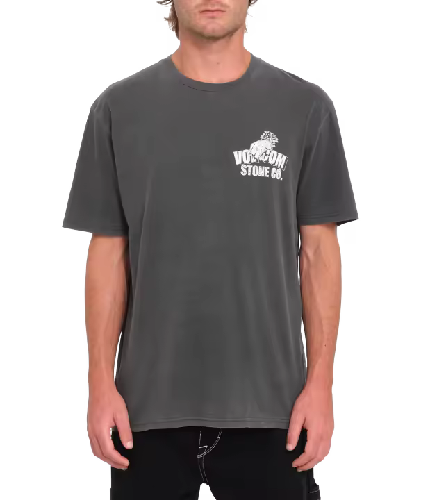 Camiseta de manga corta Volcom Stone Force Co Pw - Black - 1