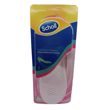 Semelles Gel Scholl Gel Activ Femme - Pointure 38-42 - Absorption Chocs Quotidienne - Confort Double Gel