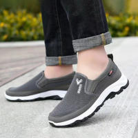 Zapatillas De Correr Y Senderismo Para Hombre Transpirables Ortopédicas Cómodas Antideslizantes Para Viajes Y Actividades Al Aire Libre - details 1