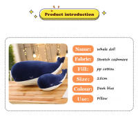 Pequeño Ballena Azul De Peluche Suave De 25cm Juguete De Animales Marinos Almohada Lindo Delfín Para Niñas Regalo De Cumpleaños - details 1