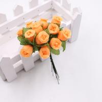 12pcs Bouquet De Flores Artificiales Rosa De Seda De 2cm Para Decoración De Boda DIY Scrapbook Wreath Caja De Regalo Y Artesanía - details 5