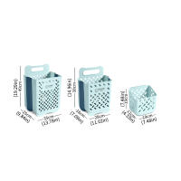 Cesta De Ropa De Baño Plegable Y De Pared Para Almacenamiento De Ropa Sucia Organizador De Lavandería Familiar Material Ecológico Plástico Y Cemento - details 2