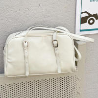 Bolso De Hombro Para Mujer Vintage Gran Capacidad Textura De Moda Bolso De Viaje Corto Chic Bolso Hobo Diseñador Bolso Solidario De Brazo - details 2
