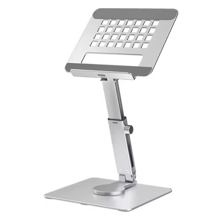 Soporte De Tableta De Aleación De Aluminio Para Escritorio Con 360° Giratorio Y Antideslizante Para iPad pro Xiaomi Huawei Tab PC Montaje Manual - 1