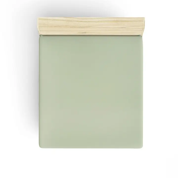Sábana Bajera Ajustable Wellhome 160x200 Crema Algodón Suave Lavable a Máquina - 1