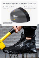 Botas De Trabajo Para Hombre Seguridad Antipinchazos Punta De Acero Antideslizantes Confort Transpirables Para Construcción Y Obras - details 5