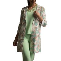 Blazer mujer cuadros oversize estilo casual elegante – americana moda 2025 – WA Wild Animal – talla única - details 1