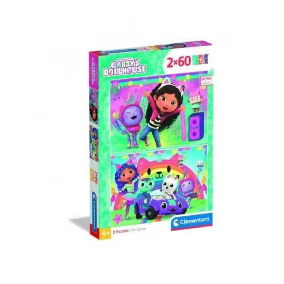 PUZZLE GABBY 2 X 60 PIEZAS CLEMENTONI. - 1