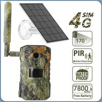 Cámara Solar impermeable para rastreo de caza, dispositivo con tarjeta SIM 4G de 4MP, 20M, detección de movimiento PIR, seguimiento de Vida Silvestre, visión nocturna de 30M - details 0