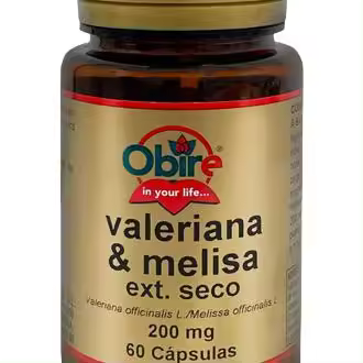 Obire Valeriana + Melisa 200 mg 60 Cápsulas - 1