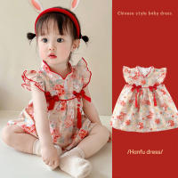 Vestido De Verano Para Bebé Niña Con Estampado De Conejo Lindo Cheongsam Ropa De Niños Suave Polyester Talla True Fit - details 0