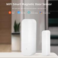 Sensor De Puerta WiFi Tuya Sensor De Entrada De Puerta Seguridad Alarmas Burglar Sensor Magnético Inteligente Alexa Google Home - details 1