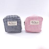 Bagsgarden- Pequeña bolsa de vichy de algodón, multifuncional, bolsa de almacenamiento para objetos pequeños, bolsa para artículos personales, monedero para mujer - details 0