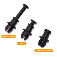 2/4PCS Clips Retenedor De Coche Negro Gancho De Puerta Interior De Automóvil Clavija De Fijación Para Maletero Y Rack De Equipaje - details 1