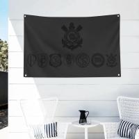 Bandera De Deporte Club Corinthians Paulista 1PC Poliéster Para Exterior Decoración De Habitación Estilo Colgante Sin Personalización - details 11