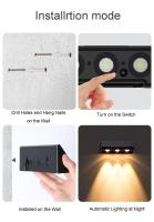 Luz Solar Para Exterior Luz De Pared Impermeable LED Iluminación Automática Noche Para Jardín Patio Balcón Moderno Estilo - details 6