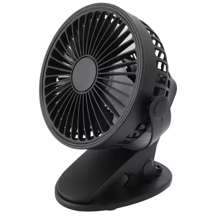 EasySpeed Miniventilador Sobremesa con Clip, Ventilador Portátil Batería Recargable, Mini Ventilador de Escritorio, Mesa, Coche, Cochecito Carrito Bebé con Pinza de Sujección en Barras - 1