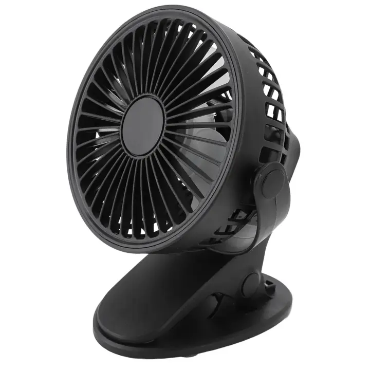 EasySpeed Miniventilador Sobremesa con Clip, Ventilador Portátil Batería Recargable, Mini Ventilador de Escritorio, Mesa, Coche, Cochecito Carrito Bebé con Pinza de Sujección en Barras - 1