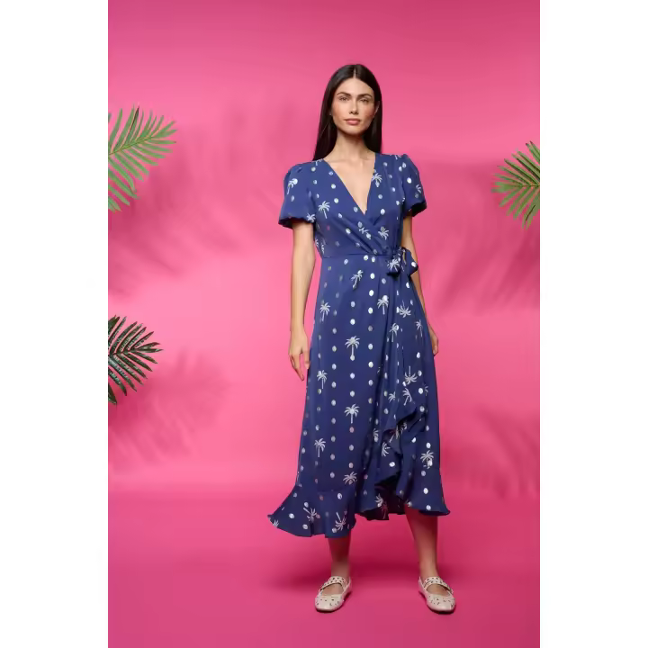 Vestido midi-Minueto- Silver dress - 1