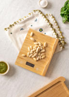 CREATE - Tabla de cortar de bambú con báscula integrada y con pila incluída - Hasta 5kgs - Función tara - BOARD SCALE BAMBOO - details 2