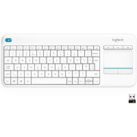 Teclado Táctil Inalámbrico Logitech K400 Plus para TV con Control Multimedia y Panel Táctil - Blanco - details 6
