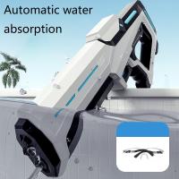 Pistola de agua eléctrica de pulso, juguete de gran capacidad, pistola de agua de succión automática de agua, tecnología negra, pistola de agua - details 1