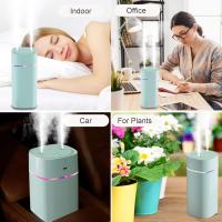 Humidificador de aire pequeño de 6,5*3 pulgadas, humidificador silencioso de niebla fría de 600 ml, apagado automático, con luces de colores, 2 modos, humidificador de doble niebla, adecuado para escritorios de automóviles - details 3