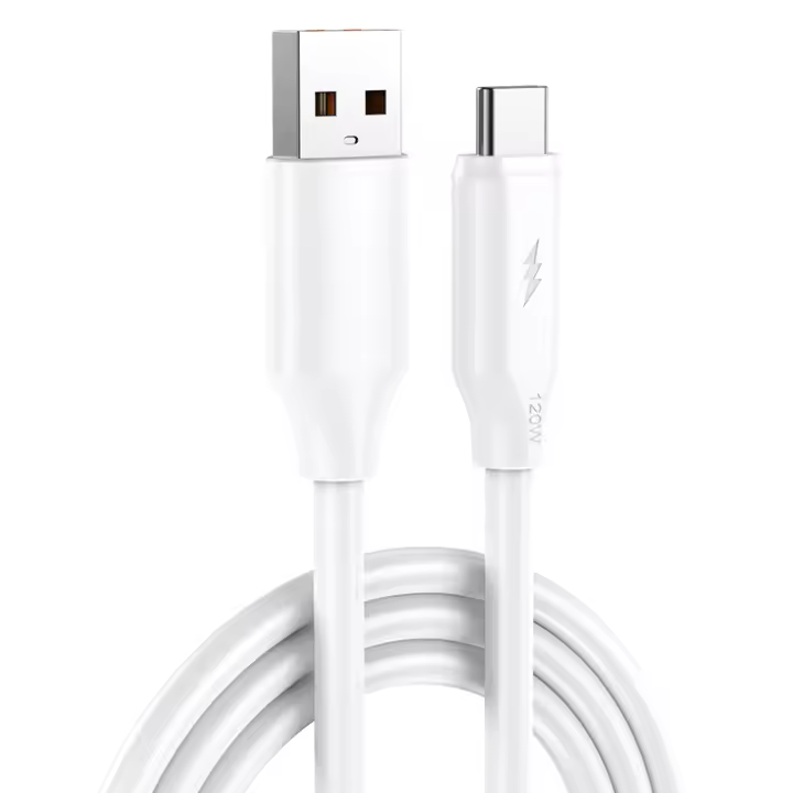 Cable De Carga Rápida 120W Tipo C Para Samsung Xiaomi Redmi Huawei Honor Cable De Carga USB C Material PVC Compatible Con Teléfonos Móviles - 1