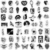 50pcs Pegatinas Góticas Para Adolescentes Boys Estilo Punk Satánico Calavera Horripilante Para Portátil Libro Equipaje - details 9