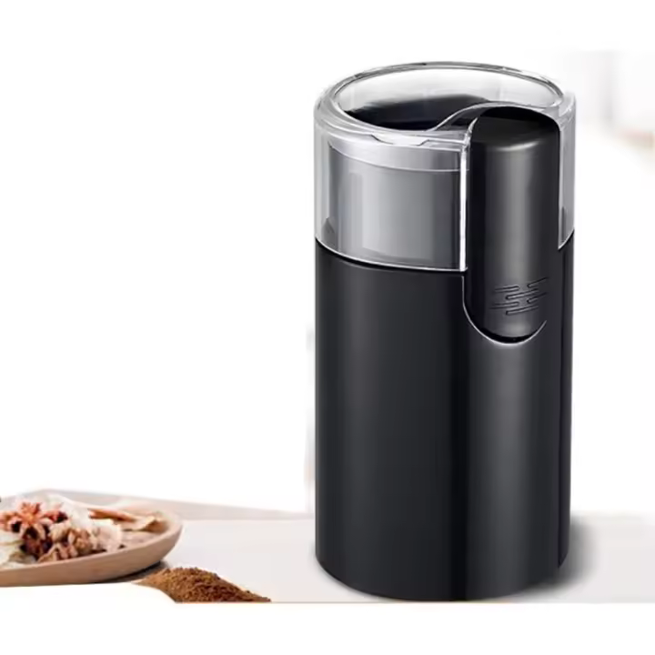 Molinillo de café, mini molinillo de café Eléctrico, molinillo de granos, molinillo de Nueces, inxifiable Maple, Negro - 1