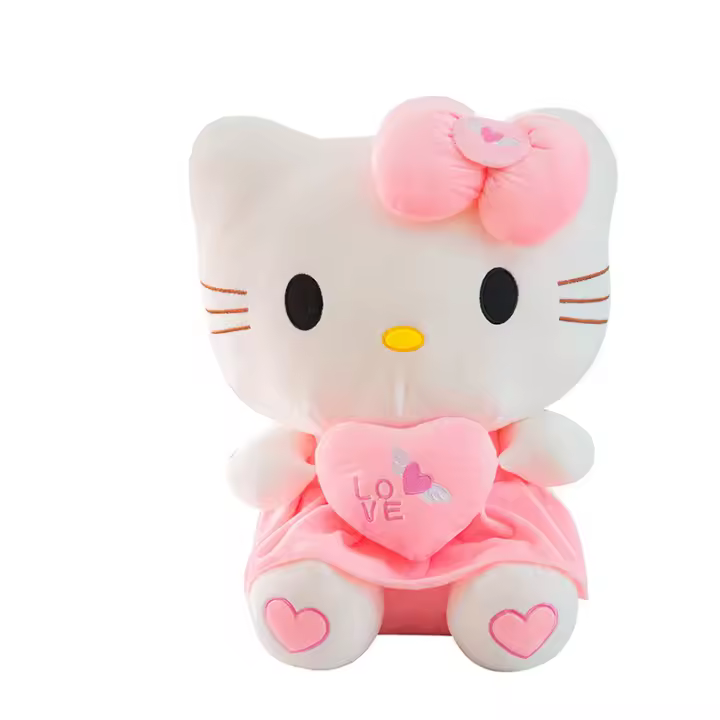 Muñeco De Peluche Hello Kitty Rosa Suave Y Cálido Muñeco De Almohada Para Niños Regalos De Cumpleaños Y Navidad Personaje De Anime Cartoon - 1