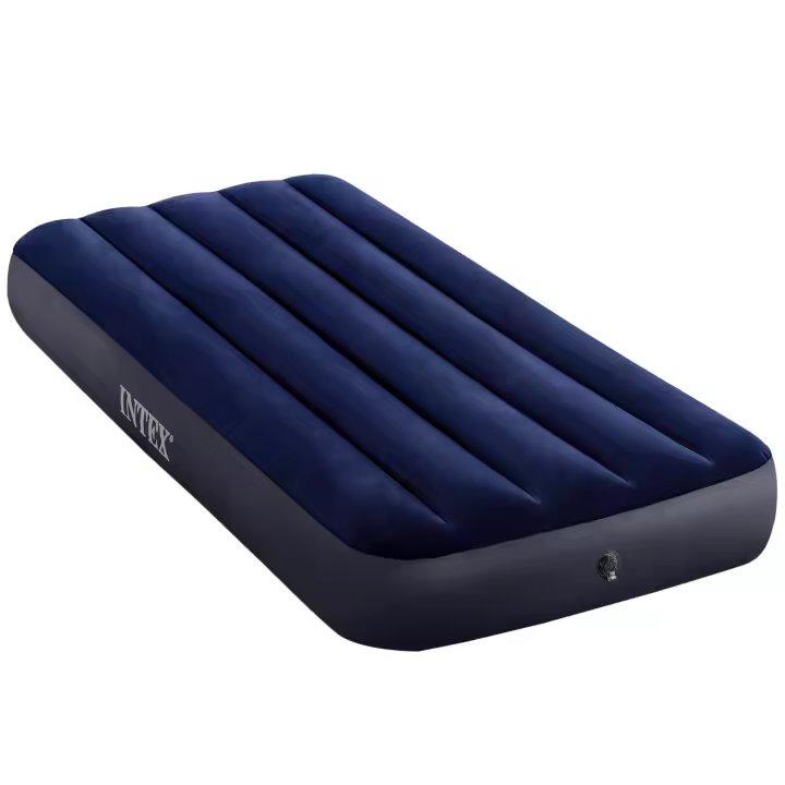 Intex Cama Colchon hinchable  76X191X25CM Altura 25 cm, Colchon hinchable Intex premium,Cama de aire inflable para camping Color Azul oficial y original calidad de confianza - 1