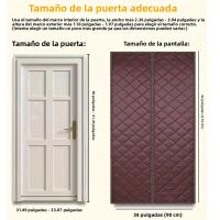 Cortina De Puerta Térmica De Alta Resistencia Sin Perforar Antigolpes Aislante De Viento Y Ruido Privacidad Para Puerta De Entrada Interior Gruesa Y Cálida - details 2